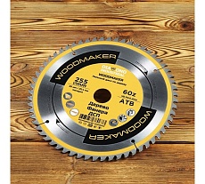 Диск пильный по дереву Woodmaker 255x30/25.4 мм, Z=60 ATB Diamond Industrial DIDD255Z60
