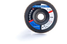 Конический лепестковый круг ZC721X STD 125x22 мм, цирконий, Р60 Interflex 1003603041