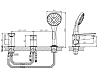 Смеситель на борт ванны Rush Bruny BR4335-333