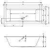 Акриловая ванна Riho Lugo 170x75 см B132001005