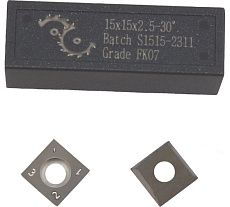 Нож сменный FHONK квадратный твердосплавный 15x15x2.5 30º HW (упаковка 10шт) 151525/30FK07-10