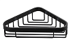 Полка Colombo Basic B2732.NM черный матовый