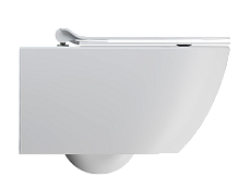 Подвесной унитаз GSI Pura 8815FR209 с креплением 55x36 безободковый, White matt