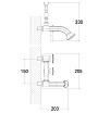 Смеситель для ванны Lemark Jasmine LM6612ORB черная бронза