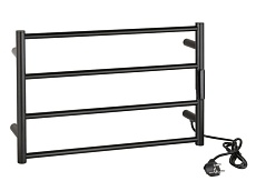 Полотенцесушитель электрический Bemeta 704151080 63W 560x370, черный матовый