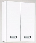Шкаф навесной Бриклаер Палермо 62 см белый глянец