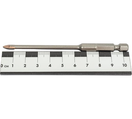 Сверло по стеклу с шестигранным хвостовиком PROGlas (5х105 мм; 1/4") PROJAHN 59205
