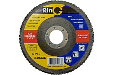 Круг лепестковый торцевой тип 27 125x22 мм, Р60 RinG 249336