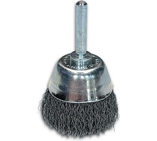 Щетка чашка гофрированная Lessmann Д50x0,30мм., хвост-к 6мм 435162