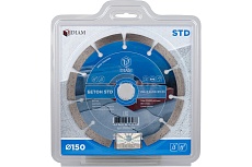 Круг алмазный отрезной по бетону STD (150х2.4х10х22.2 мм) Diam 602