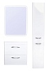 Шкаф пенал Style Line Каре Люкс 30 см L, с б/к, белый СС-00002325