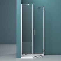 Душевой уголок BelBagno KRAFT-P-1-100-C-Cr-R 100x100 прозрачный, хром, правый