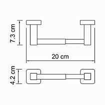 Держатель туалетной бумаги WasserKRAFT Lippe K-6522