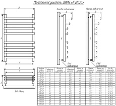 Полотенцесушитель водяной Двин F plaza 55x85 хром