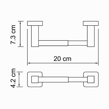 Держатель туалетной бумаги WasserKRAFT Lippe K-6522