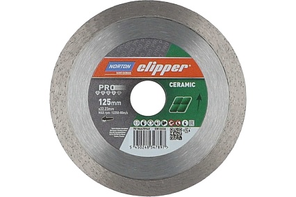 Алмазный диск для резки керамики MD110CD 125x22.23 мм NORTON 70184625940