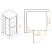 Душевой уголок RGW Passage PA-078-1B (RGW PA-008B + Z-060-2B) 90x90 прозрачное, черный 3508078199-14