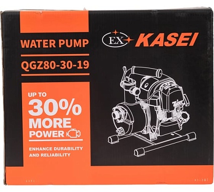 Мотопомпа для чистой воды Ex Kasei 5 л.с.,1000 л/мин QGZ80-30-19