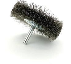 Щетка дисковая EuroBrush Д80x19 c хв-м д6x30, ворс гофр нерж сталь 0,20, до 20000 об/мин код 13-092 EB-D80SS3