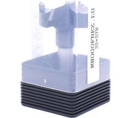 Сверло чашечное четырехзаходное по дереву FT120119R (35х57 мм; хв-к 10 мм; правое вращение) МНОГОФРЕЗ 6608