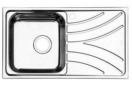 Кухонная мойка Iddis Arro 78 см, крыло справа, сатин