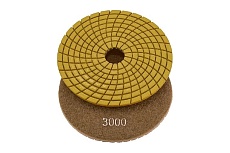 Круг шлифовальный алмазный гибкий АГШК для мокрой полировки 100 мм, P3000 LUX S.E.B. 103AT-CW3000