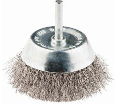 Щетка проволочная чашечная (75 мм; INOX; хвостовик 6.25 мм) Graphite 57H600