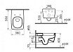 Подвесной унитаз VitrA Metropole 7672B003-0075 безободковый