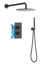 Душевой набор Aquatek Европа AQ1376MB черный матовый