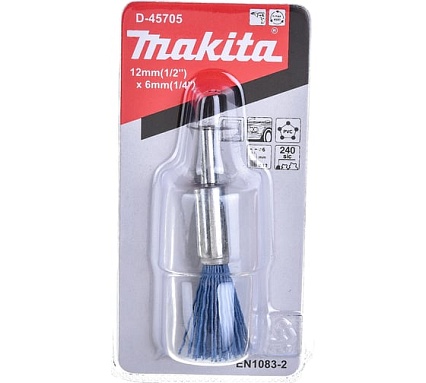 Щетка нейлоновая кистевая (12 мм; Р240; хвостовик 6 мм) Makita D-45705
