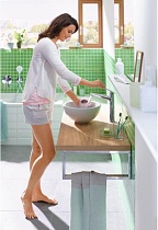 Смеситель для раковины Hansgrohe Novus 71123000 с донным клапаном