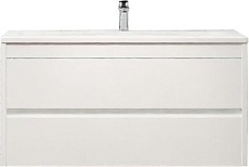 Тумба с раковиной Art&Max Family 100 см подвесная, Bianco Lucido