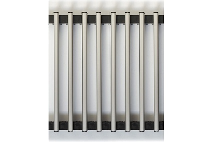 Внутрипольный конвектор KVZ с вентилятором с решеткой KVZ-Vent-180-70-2200-4V-UA/RRA-180-2200-A