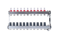 Коллекторная группа PROFACTOR нержавеющая сталь, с расходомерами руч/воздухотвод 1х11 вых 3/4 ЕК PF MB 806.11