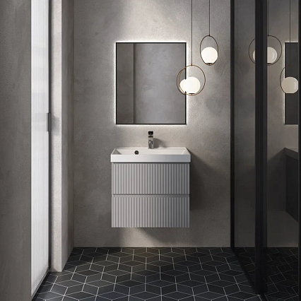 Мебель для ванной AQUAme S1 60 см серый