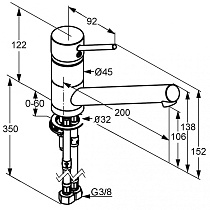 Смеситель для кухни Kludi Scope 339330575