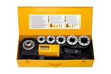 Электроклупп, 220В, с держателем, в стальном ящике, головки R 1/2-3/4-1-1.1/4-1.1/2 -2" REMS Амиго 2 540020