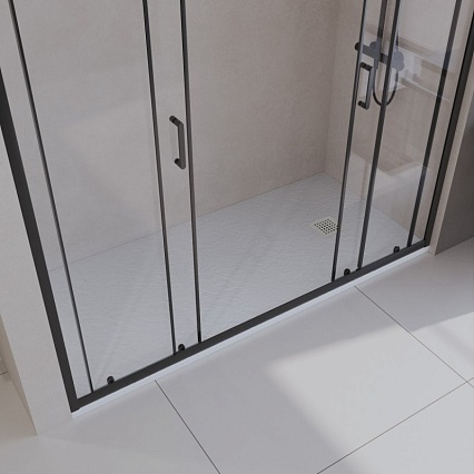 Поддон для душа BelBagno TRAY-MR-UNO-AH-160/80-35-W-BO 160x80 белый, накладка белый