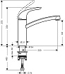 Смеситель для кухни Hansgrohe Focus E 31780000