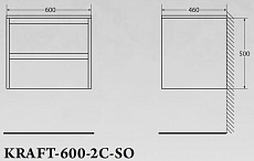 Мебель для ванной BelBagno Kraft 60 см Rovere Tabacco