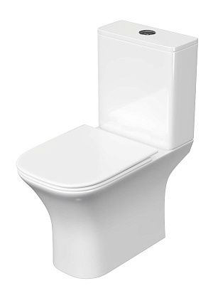 Унитаз-компакт Aquatek Optima Square AQ4411-00 безободковый, с микролифтом