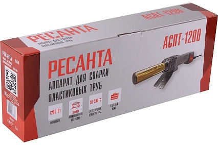 Аппарат для сварки пластиковых труб Ресанта АСПТ-1200 65/178