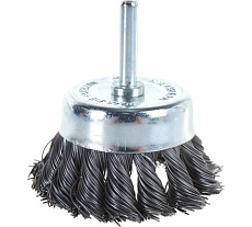 Кордщетка чашеобразная стальная витая 65 мм, в блистере Rockforce RF-BCR125(29066)