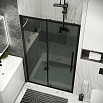 Душевая дверь Grossman Cosmo 100x195 тонированное, черный матовый 100.K33.02.100.21.10