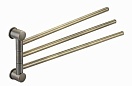 Полотенцедержатель WasserKRAFT Exter K-1533 тройной, светлая бронза