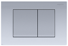 Кнопка смыва Aquatek KDI-0000011 матовый хром