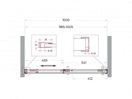 Душевая дверь BelBagno SOFT_CLOSE-1-BF-1-100-C-GM 100x200 прозрачная, оружейная сталь Душевая дверь BelBagno SOFT_CLOSE-1-BF-1-100-C-GM 100x200 прозрачная, оружейная сталь
