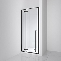 Душевая дверь Cezares Liner 90x195 прозрачная, черный матовый LINER-B-12-90-C-NERO-L