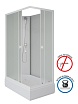 Душевая кабина Niagara Promo P100/80/26Q/MT/BK 100x80 стекло матовое, без крыши и г/м