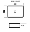 Раковина Grossman Color GR-3016GBR 48 см золото/черный